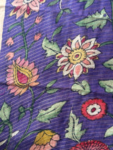 Handloom Matka Silk Floral Kalamkari Saree