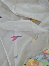 Handloom Off White Muslin Silk Jamdani Dupatta