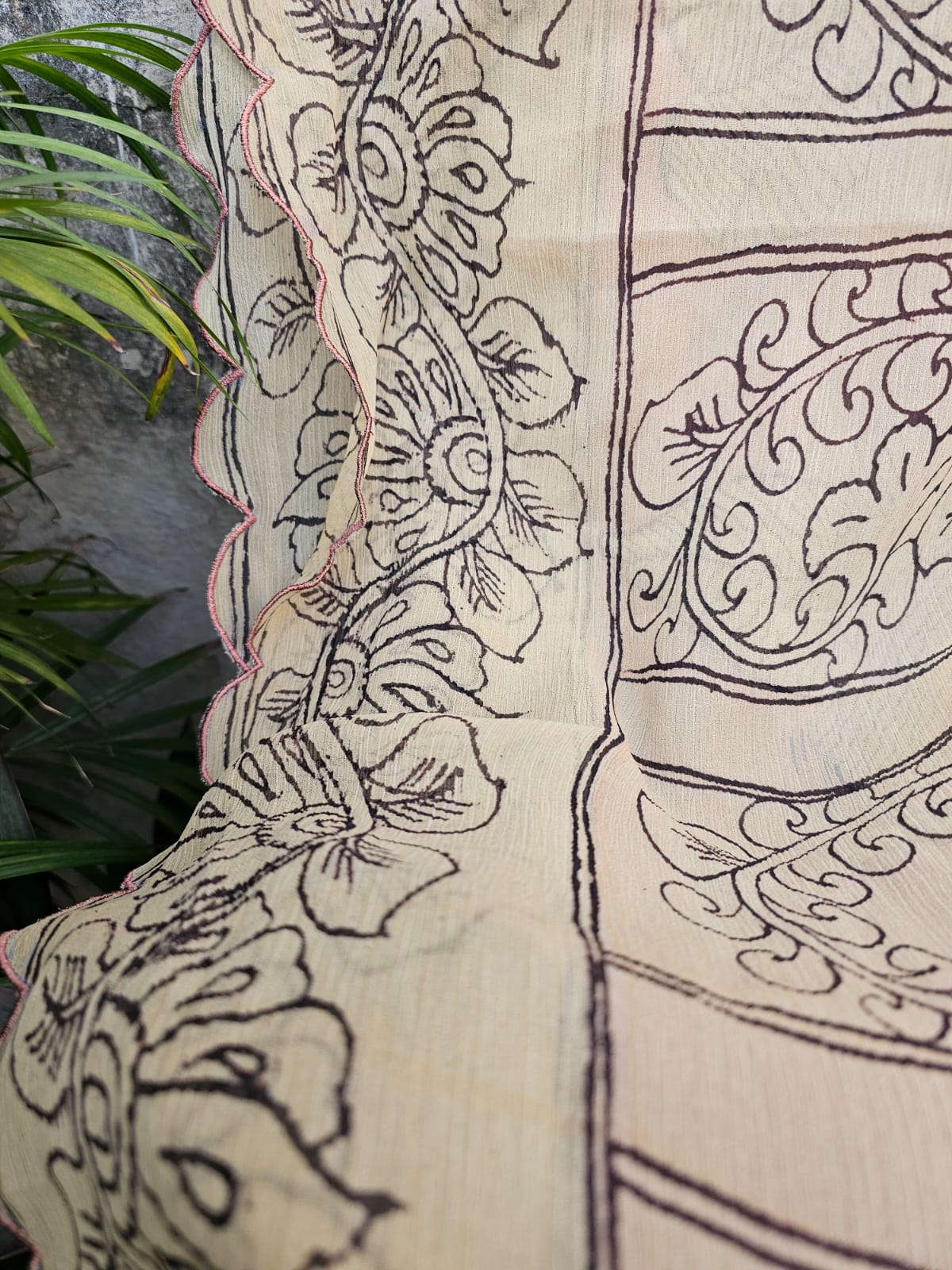 handloom-peach-kalamkari-chiffon-saree