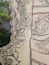 handloom-peach-kalamkari-chiffon-saree