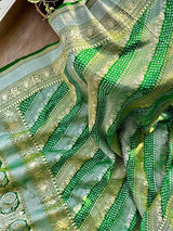 handloom-pure-banarasi-soft-silk-sona-roopa-bandhani-saree-in-green-colour