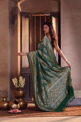 handloom-pure-banarasi-soft-silk-sona-roopa-bandhani-saree-in-green-colour