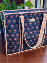 handmade-elegant-blue-floral-block-print-tote-bag