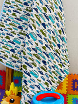 soft pastel cotton quilt with car and vehicle theme for toddler return gifts in USA and Canada