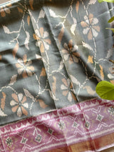 handwoven-lotus-ikat-pure-silk-blouse-material