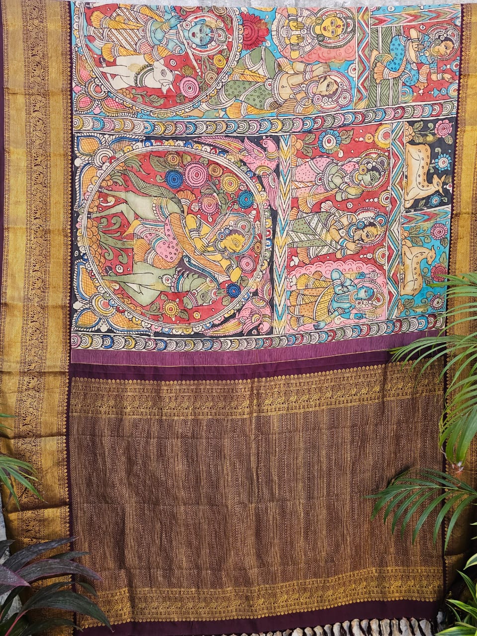 heritage-handloom-kalamkari-saree-with-storytelling-art