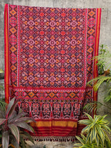 ikat-red-maroon-mulberry-silk-ethnic-saree