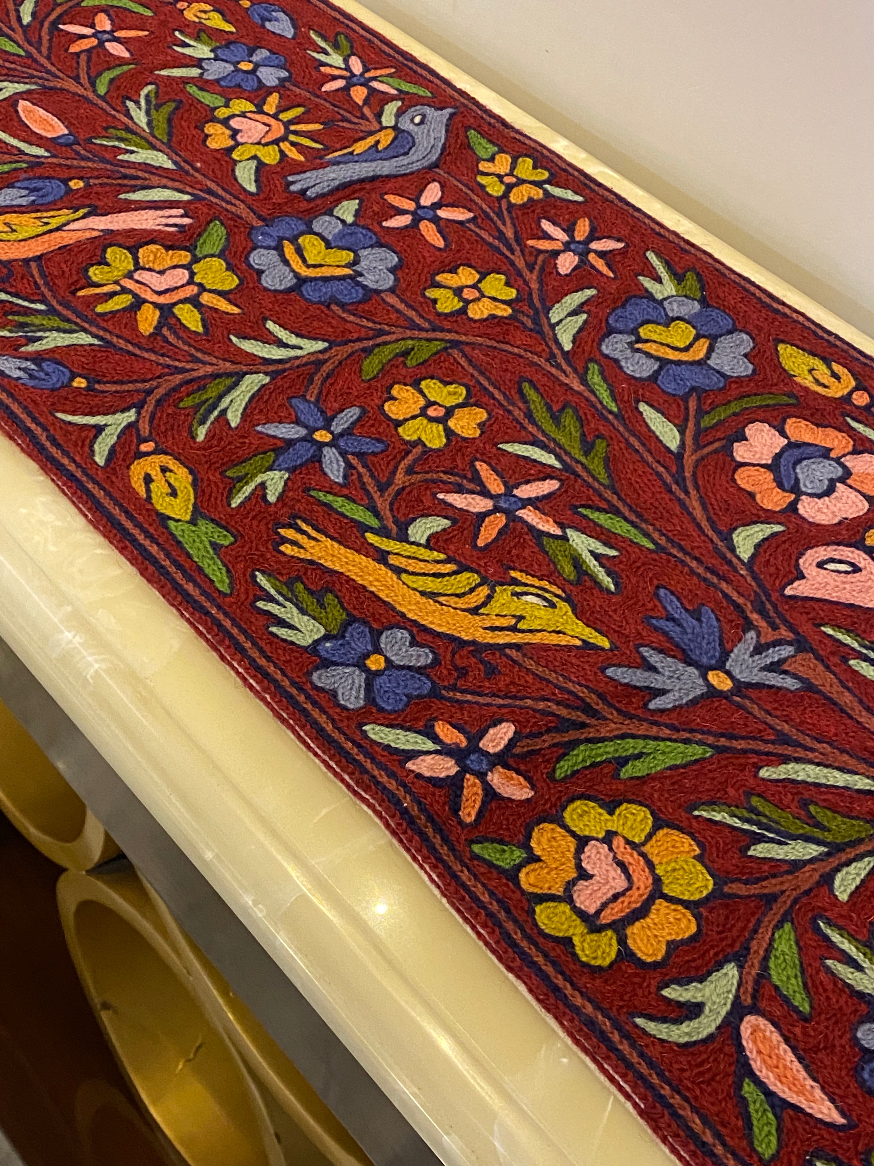 Kashmiri Embroidery Table Runner (70*12 inches)