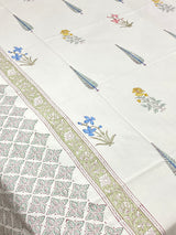 Blockprint Cotton Bedsheet -King Size (108*108 inches)