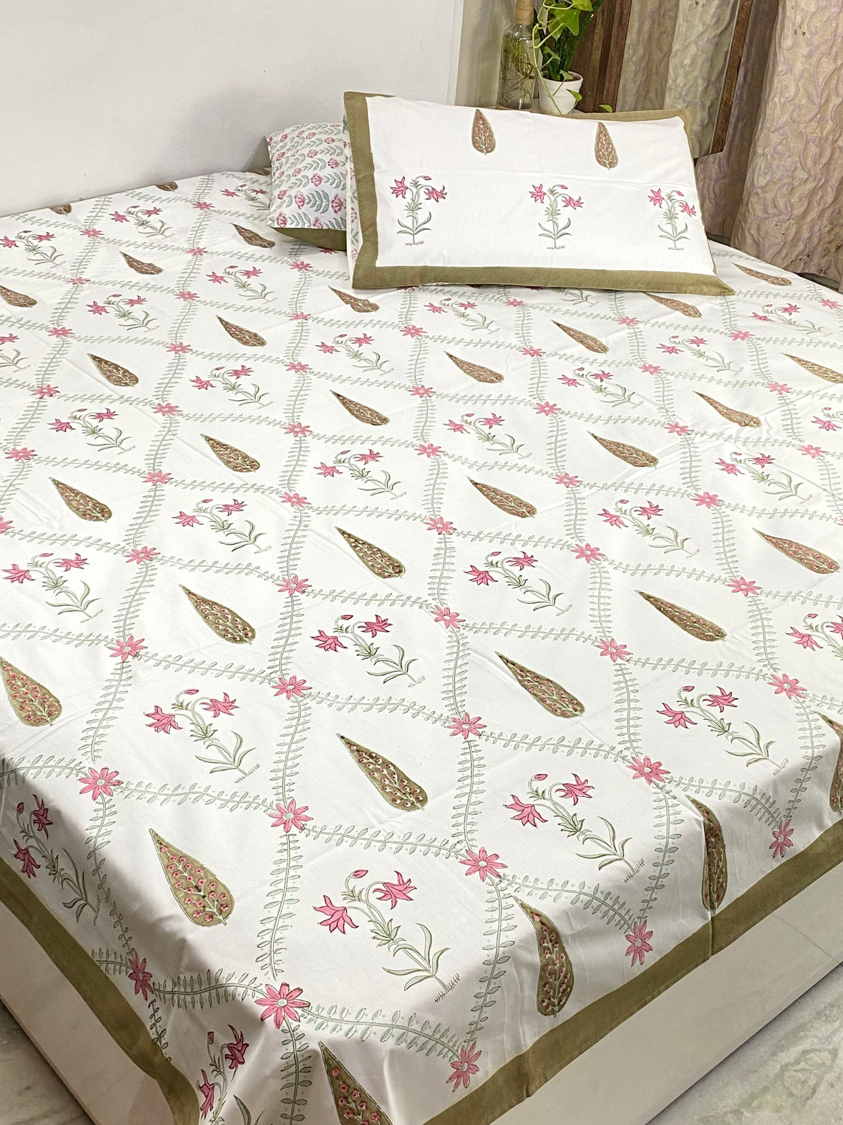 Blockprint Cotton Bedsheet