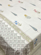 Blockprint Cotton Bedsheet -King Size (108*108 inches)