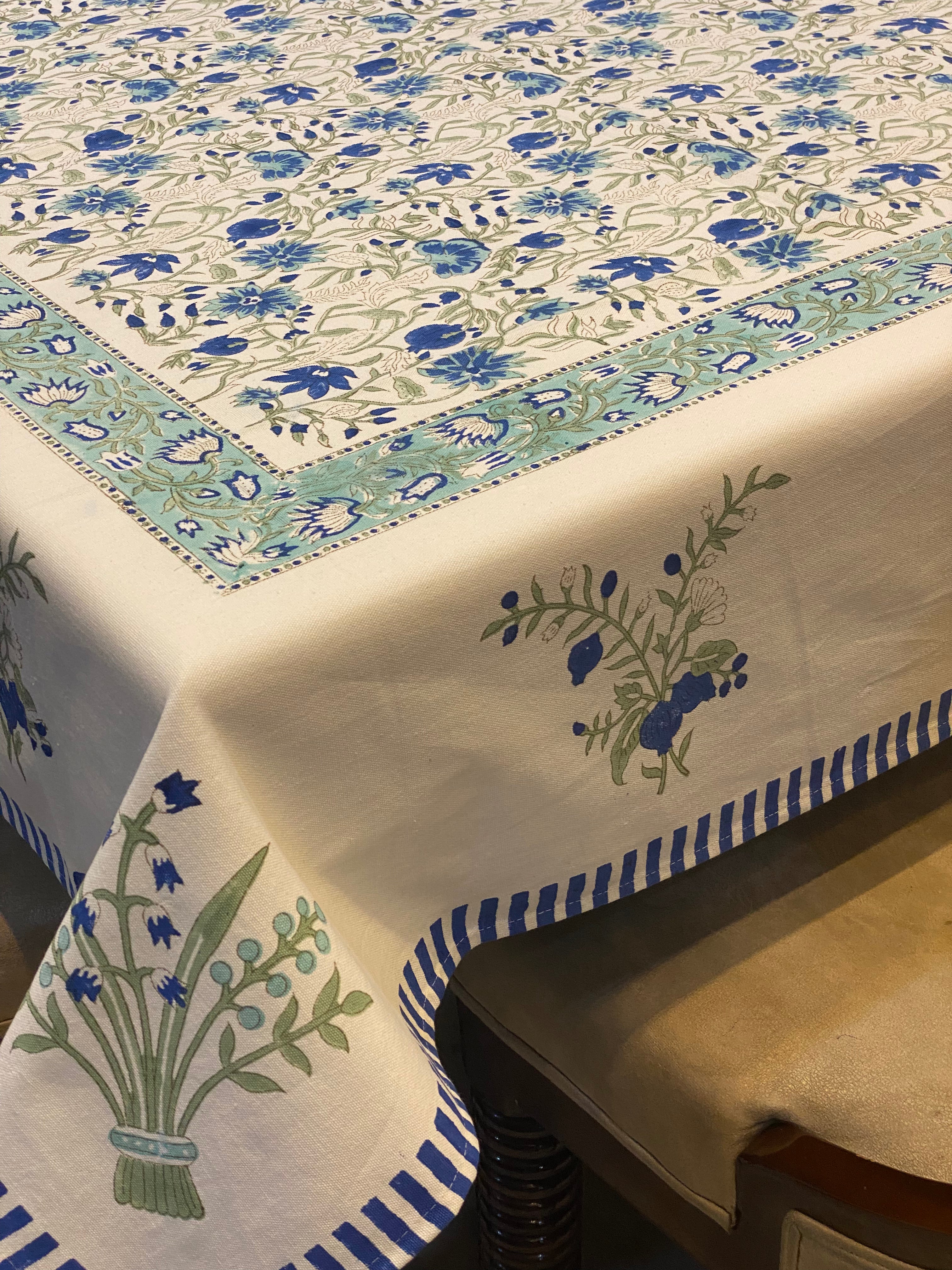 Blockprint Table Cloth 8 Seater (90*108 inches)