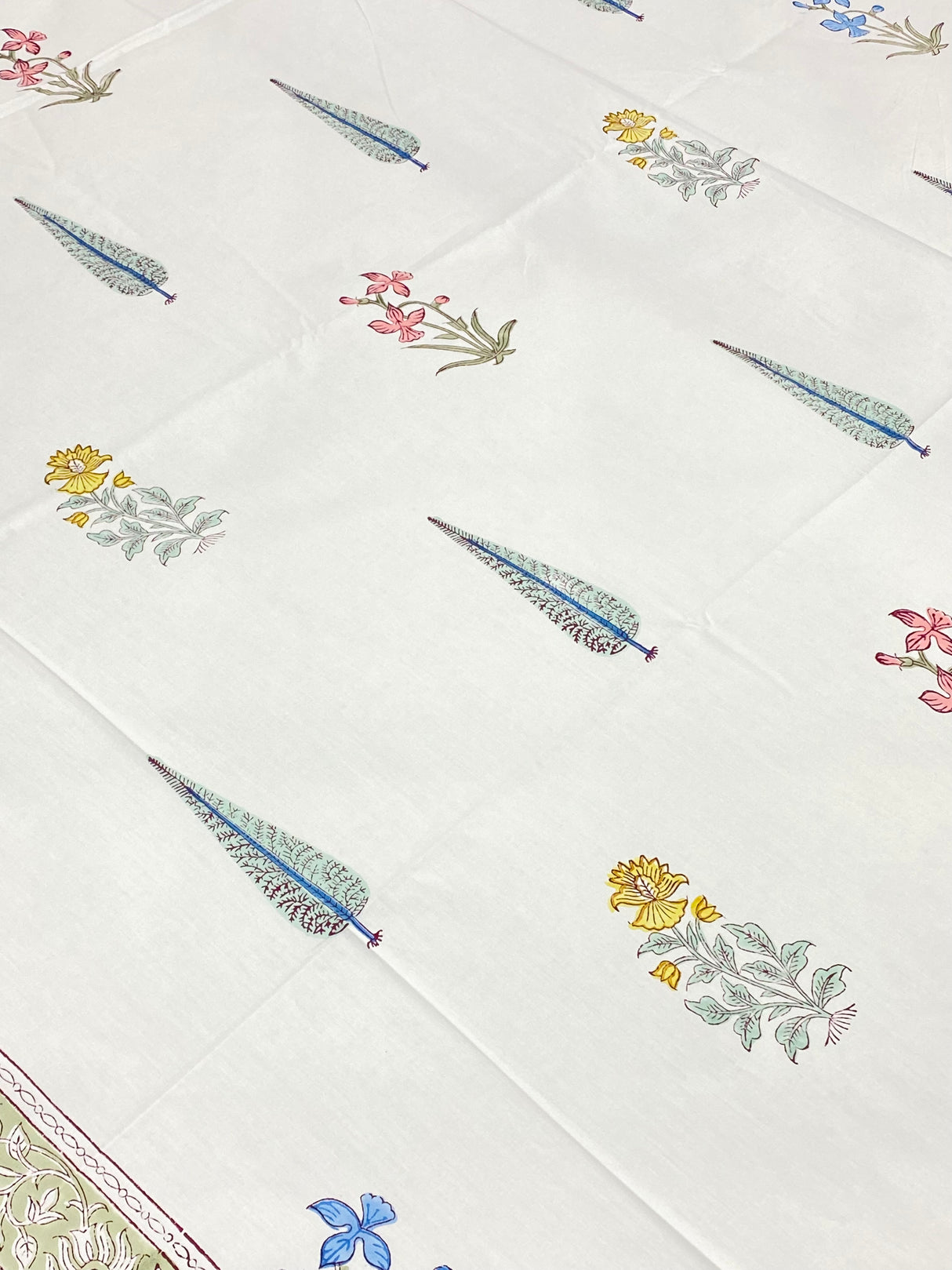Blockprint Cotton Bedsheet -King Size (108*108 inches)