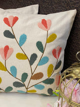 Embroidered Cushion Cover- 16*16 inches