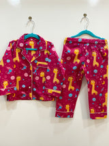 Giraffe Kids Nightsuit Set