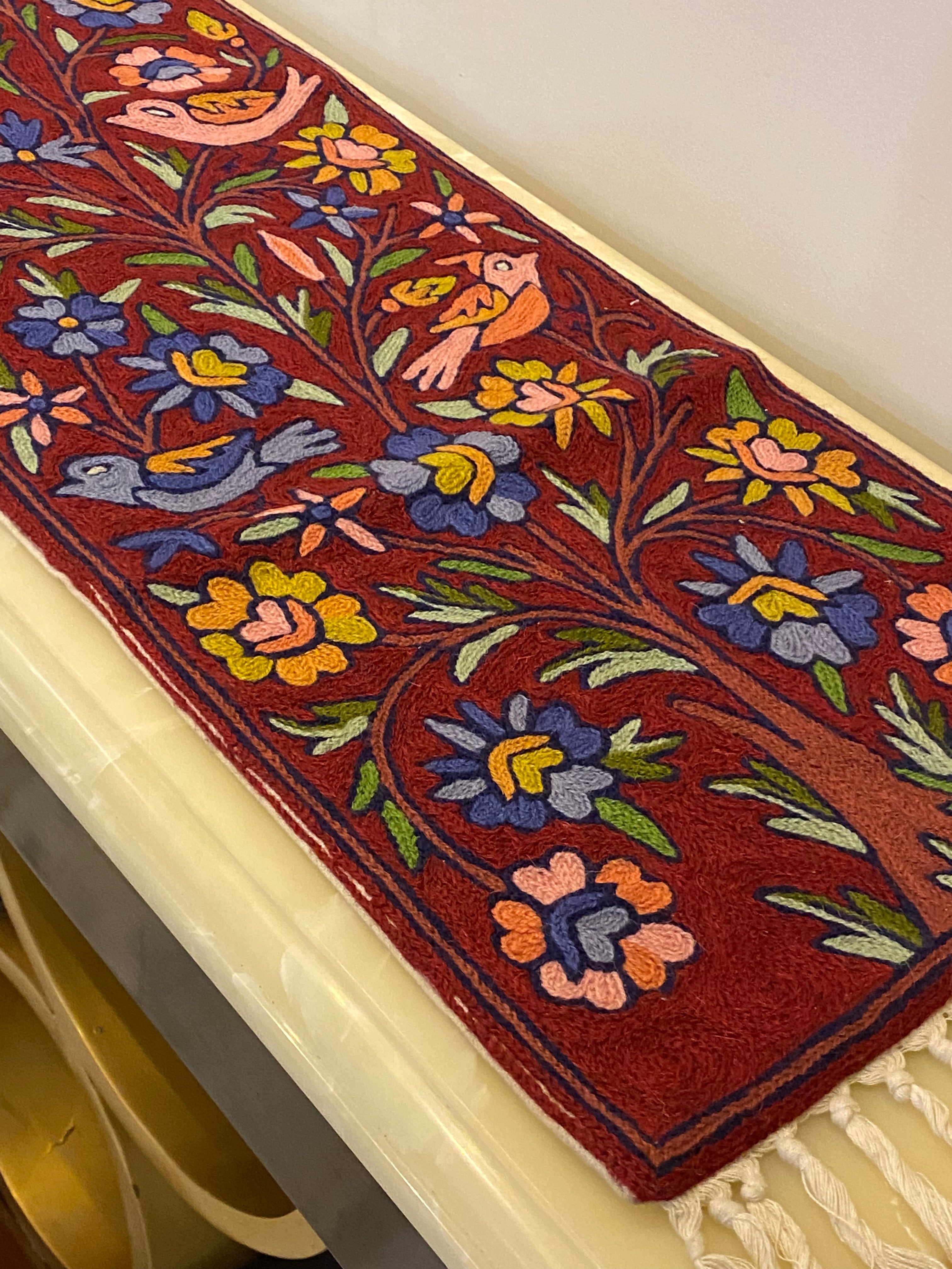 Kashmiri Embroidery Table Runner (70*12 inches)