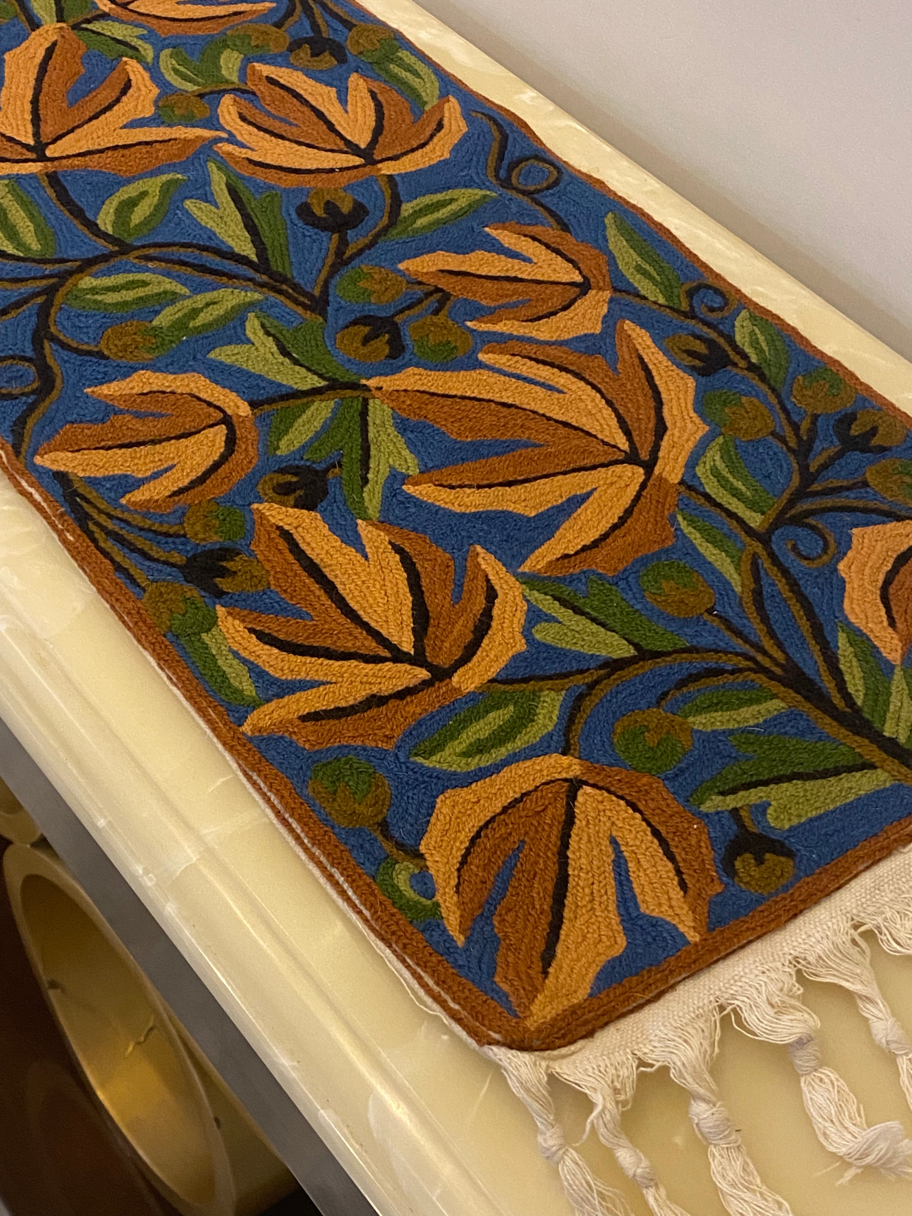Kashmiri Embroidery Table Runner (47*12 inches)