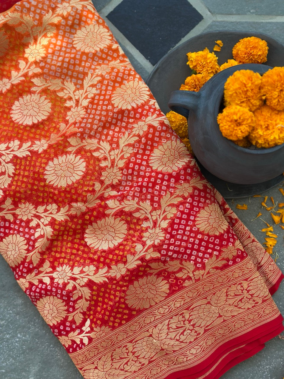 imperial-radiance-handloom-banarasi-georgette-bandhani-saree