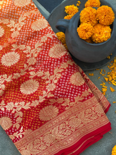 imperial-radiance-handloom-banarasi-georgette-bandhani-saree