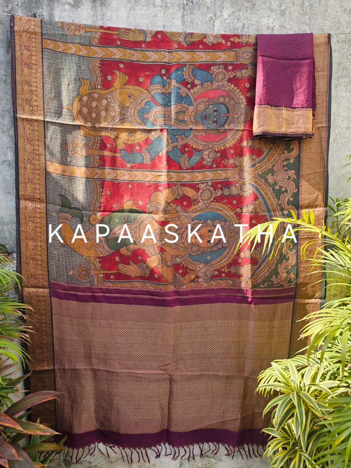 indian-dashavtara-kanchipattu-pure-kanjivaram-silk-kalamkari-saree