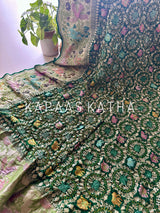 indian-elegance-banarasi-georgette-bandhani-dupatta