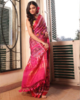 indian-handloom-ikat-saree-with-ornate-border-and-panel