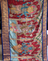 indian-mythology-dashavtaram-theme-pure-kanjivaram-silk-kalamkari-saree