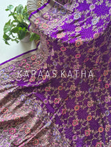 indian-violet-pure-banarasi-georgette-bandhani-dupatta