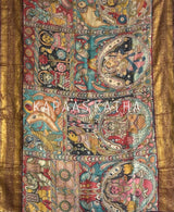 itihaasa-katha-handloom-kalamkari-kanjivaram-silk-saree