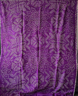 Jamun Desi Tussar Silk Bandhani Saree