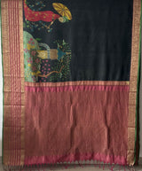 japanese-theme-pure-silk-kanchipattu-kalamkari-saree