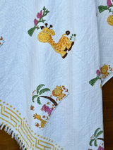 jungle-animals-theme-kids-cotton-towel-side-view