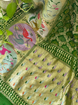 jungle-theme-pure-banarasi-georgette-meenakari-bandhani-dupatta