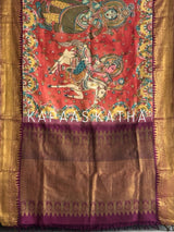 kalamkari-kanjivaram-silk-saree-divine-art-motifs