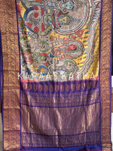 kalamkari-kanjivaram-silk-saree-divine-art-motifs