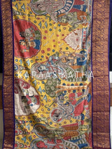 kalamkari-kanjivaram-silk-saree-divine-art-motifs