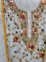 Kaleidoscope - Kota Phulkari Unstitched Suit Set