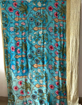 karigari-guldasta-pure-banarasi-georgette-kalamkari-saree-with-lucknow-hand-chikankari