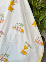 yellow-giraffe-animal-print-kids-cotton-blanket