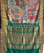 Handpainted Penkalamkari Kanjivaram Silk Saree | Kapaas Katha