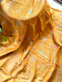 kumudini-kesar-mustard-yellow-handloom-munga-silk-bandhani-saree