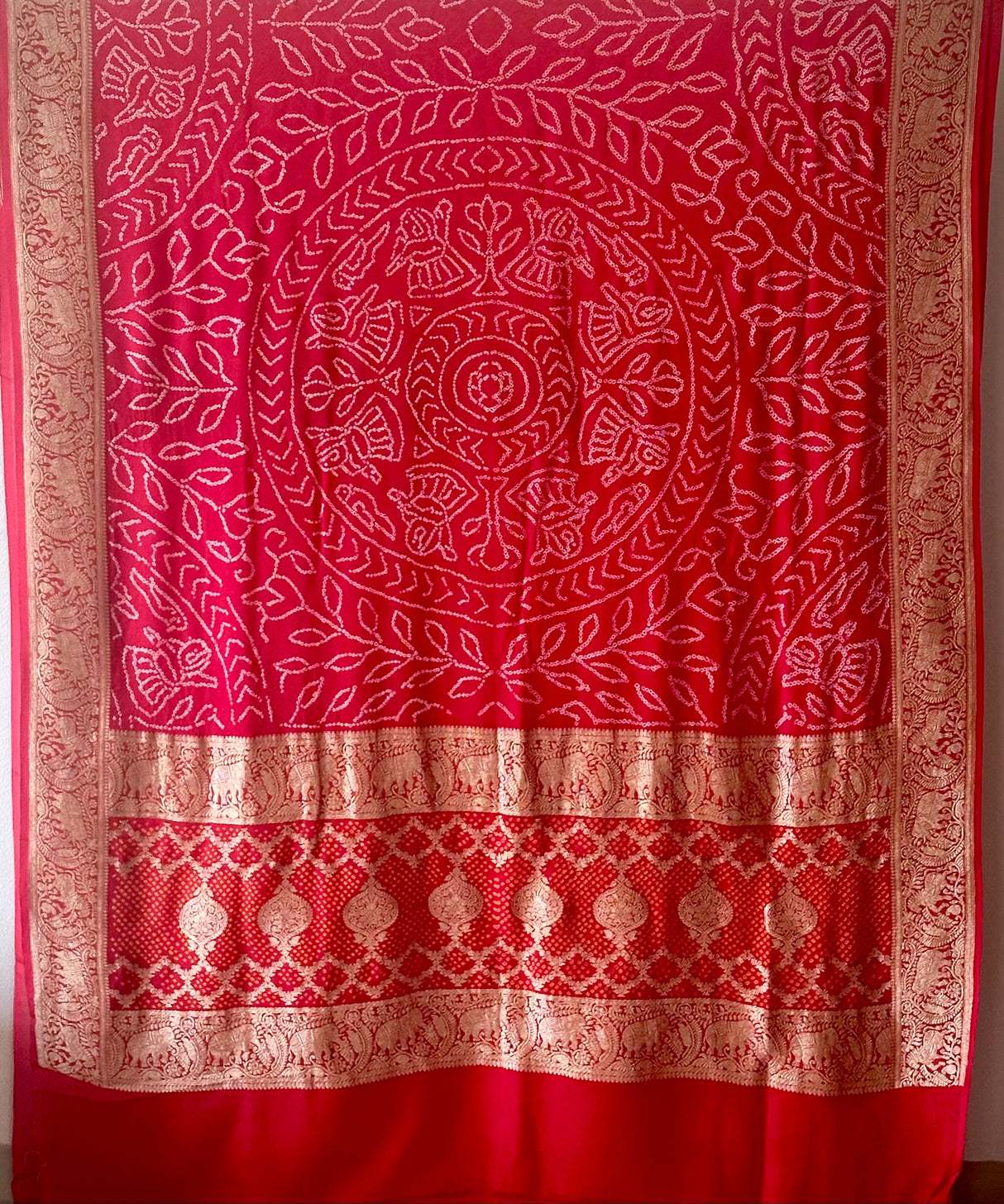 lal-red-banarasi-georgette-saree-for-festive-wear