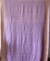 Elegant Lavander Pure Banarasi Georgette Bandhani Saree