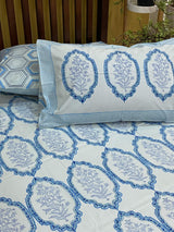 light-blue-king-cotton-bedsheet-design-view