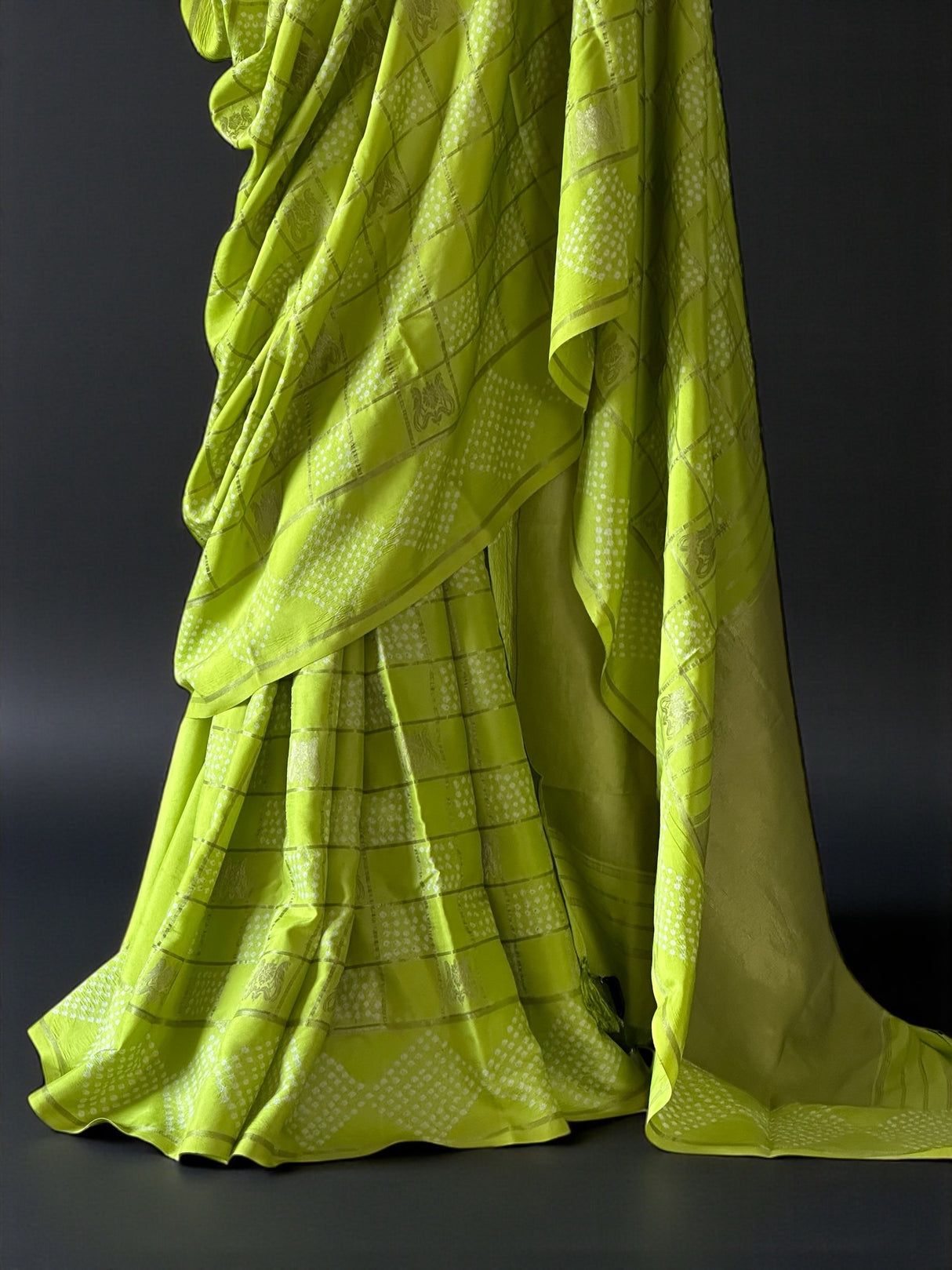 lime-green-bandhani-kanjivaram-saree