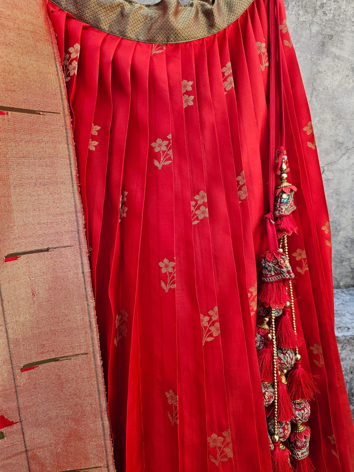 limited-edition-kanjeeveram-silk-brocade-lehenga-with-tissue-silk-paithani-dupatta