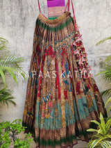limited-edition-mythological-theme-kanjivaram-silk-kalamkari-lehenga