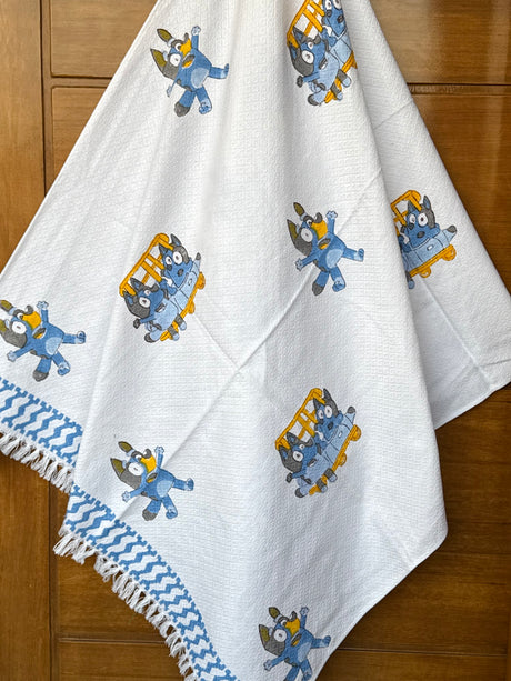 little-hero-kids-cotton-jacquard-towel