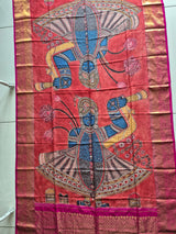 lord-krishna-kanjivaram-silk-kalamkari-dupatta