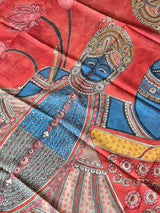 lord-krishna-kanjivaram-silk-kalamkari-dupatta